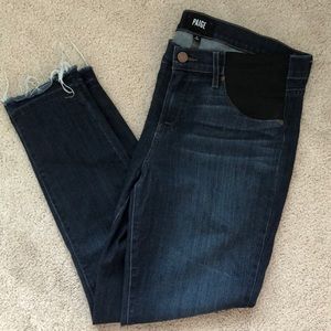 Paige Maternity Verdugo Ankle Jean w/ frayed hem